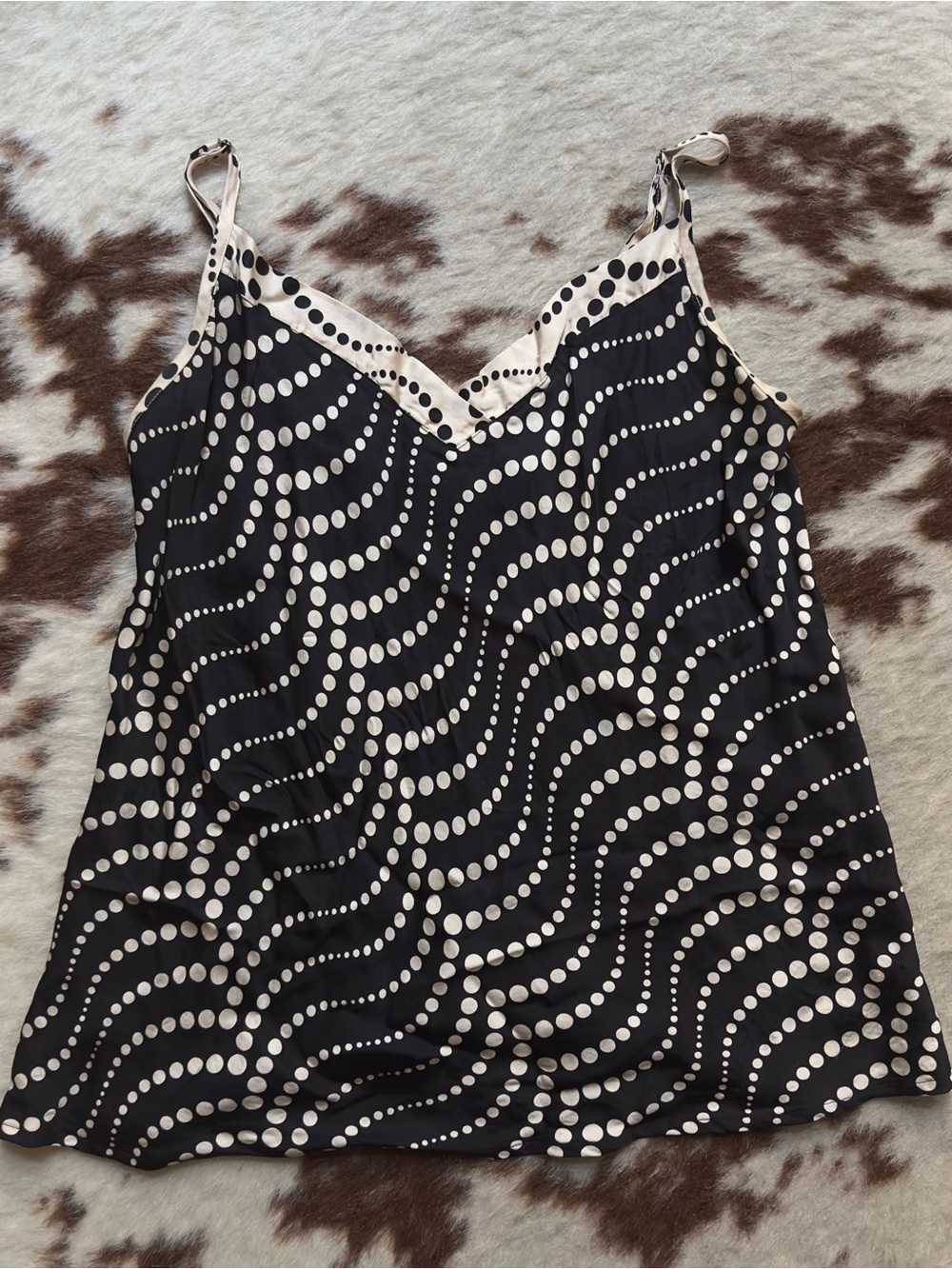 intimissimi Black & white polka dot Satin top